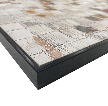 Картина "Абстракция", 30% ручная работа, рама пластиковая, 80*80*3,5