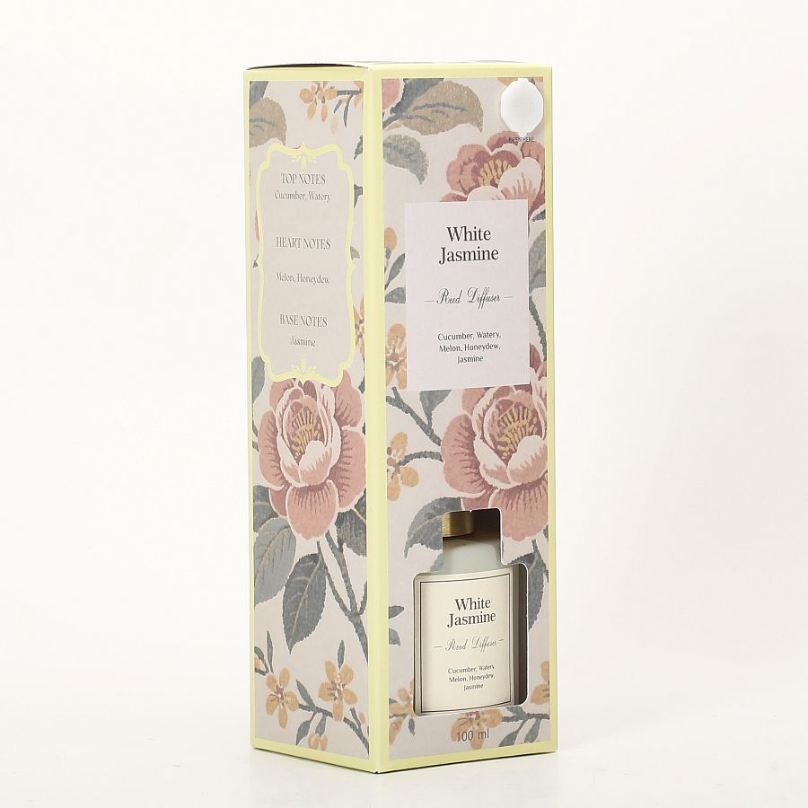 Ароматический диффузор с палочками 100 мл., White jasmine/Белый жасмин