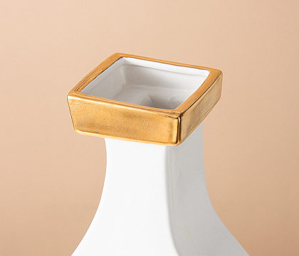 Керамическая декоративная ваза серия "Силуэт", 19*9*32,5 см