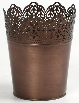 Декоративное кашпо D12.5X14.7CM B:9СМ, металл