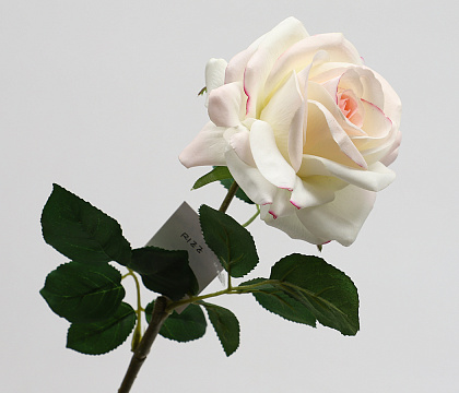 Цветок искусственный декоративный "Роза", H65*D12 см., кремовый