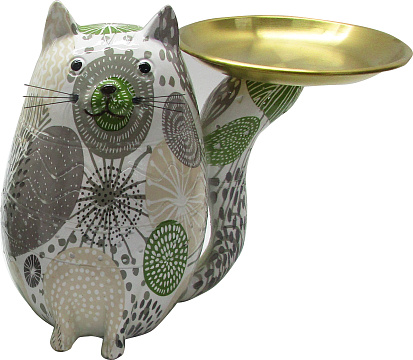 Подставка декоративная "Кот", полирезина, 17*10*16 см