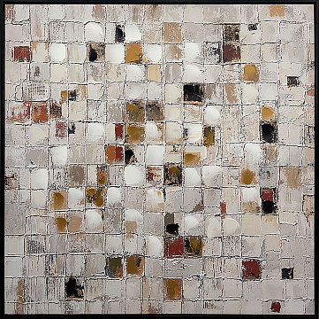 Картина "Абстракция", 30% ручная работа, рама пластиковая, 80*80*3,5