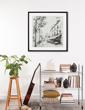 Картина "Сантье", рама пластиковая со стеклом, 60x60x2,5