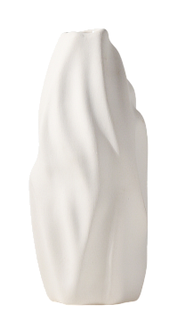 Ваза керамическая, цвет белый, 11*25 см
