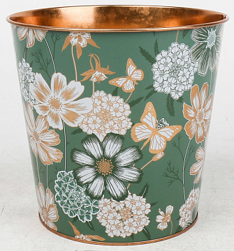 Декоративное кашпо "Полевое безумие" 17,5XH16,7CM/B13,3, металл