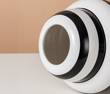 Керамическая декоративная ваза серия "Зебра", 20,5*20,5*26 см