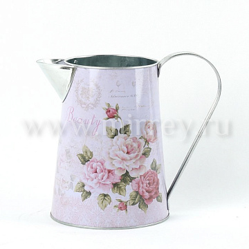 Декоративное кашпо-кувшин "Бьюти" 20.5XD13X16.5/H17CM, металл