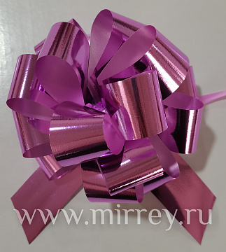 Бант-шар Металлик 30 мм , диаметр 12,7 см, розовый