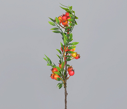 Ветка декоративная с ягодами, 42 см, 1 шт.