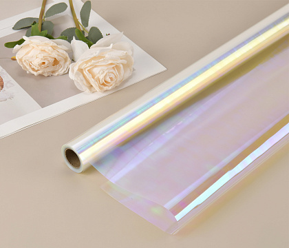 Упак. материал флористическая пленка радужная, 50 мкр, 56 см х 10 м