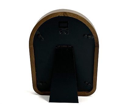 Фоторамка декоративная из дерева арка, серия "Арронди", цвет венге, со стеклом, 13x18 см