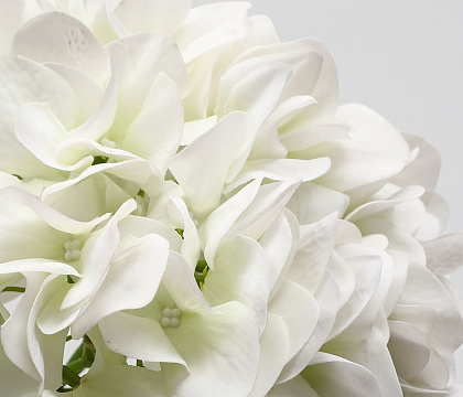 Цветок искусственный декоративный "Гортензия", H60*D24 см., белый