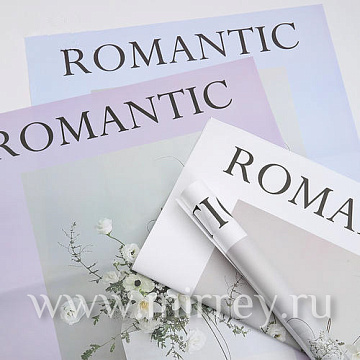 Дизайнерская бумага "Романтика", 58см х 52см, 80г/м2, 20 листов /упак, кремовый