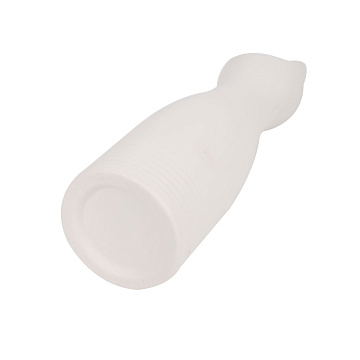 Ваза керамическая, цвет белый, 8*23,5 см