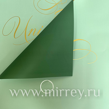 Упак. материал флористическая пленка "Кокетка ", 58 см х 58 см, 65 мкр, 20 листов/упак. св-зел/т-зел