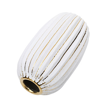 Ваза керамическая, цвет белый, 11,5*20 см