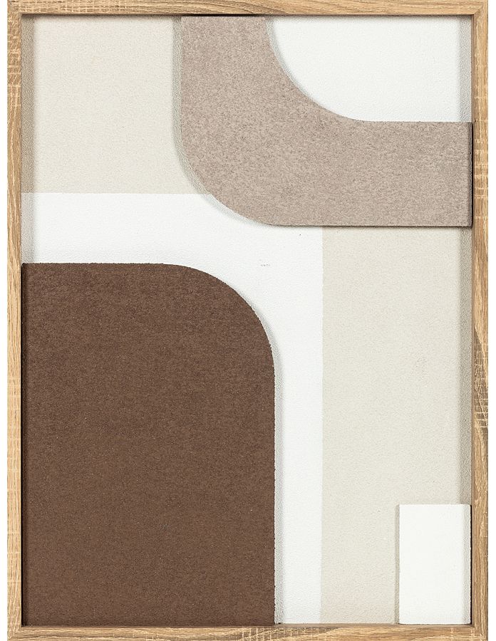 Панно "Фюзьон II", 100% ручная работа, рама пластиковая, 80x60x3,8