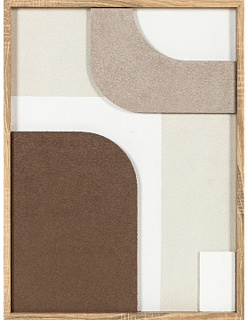 Панно "Фюзьон II", 100% ручная работа, рама пластиковая, 80x60x3,8