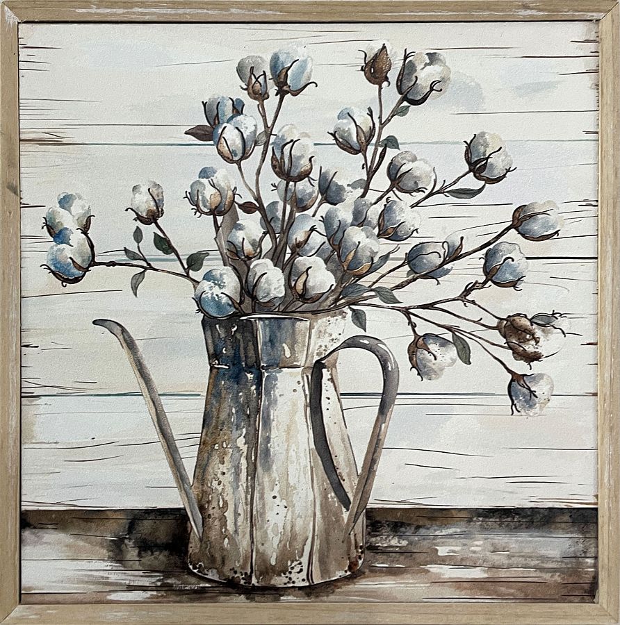 Постер "Цветы", рама деревянная, 20*20*1,9
