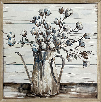 Постер "Цветы", рама деревянная, 20*20*1,9