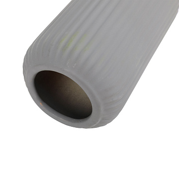 Ваза керамическая, цвет серый, 9*15,5 см