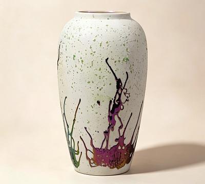 Ваза керамическая "Колор II", декоративная, цвет микс, 30*19 см.