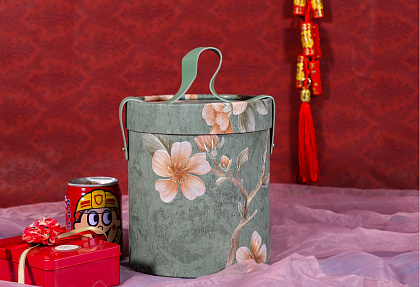 Коробка подарочная 16,4*16,4*18,2,  зеленый