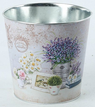 Декоративное кашпо "Поэзия" 17,5XH16,7CM/B13,3, металл