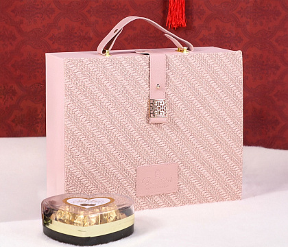 Коробка подарочная 19*13*7,  св.розовый