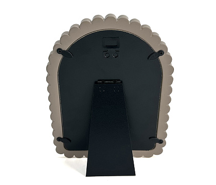 Фоторамка декоративная из эпоксидной смолы, серия "Бабл", цвет светло-коричневый, со стеклом, 13x18 см