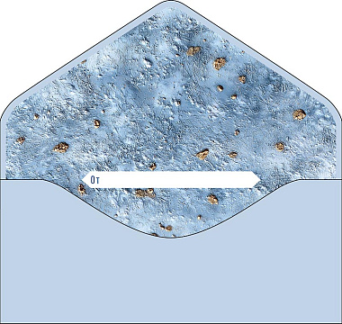 Открытка-конверт "Орнамент!", размер: 9,3х19 см, в упак. 1 шт.