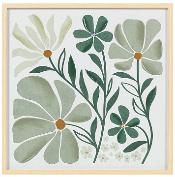 Набор постеров "Грасс" 2 шт., с глянцевым покрытием, рама пластиковая со стеклом, 60,6x60,6x5