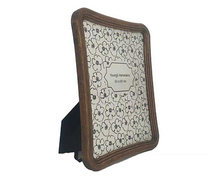 Фоторамка декоративная из дерева, со стеклом, 20x25 см