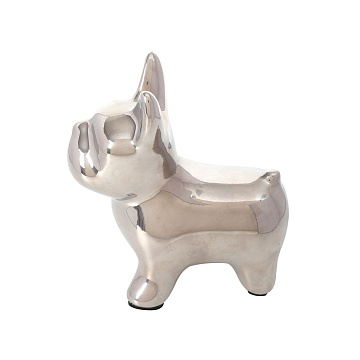 Статуэтка декоративная "Собака", цвет серебро, 14,5*9,5*15 см