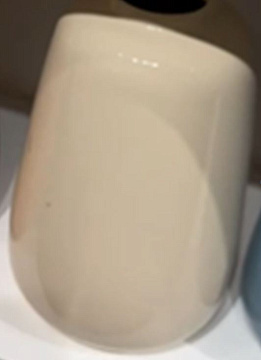 Ваза керамическая, цвет песочный, 9,5*9,5*15,5 см