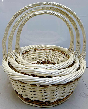 Н-р корзин (ива): 44*18H*46HH, 38*16H*41HH, 31*13H*35HH, 3 шт.