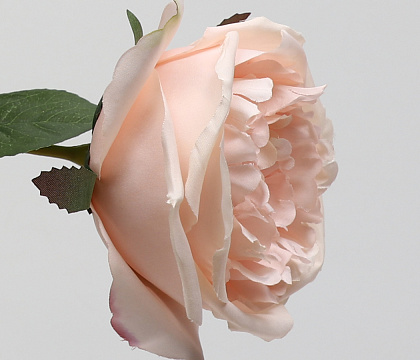 Цветок искусственный декоративный "Роза", 72 см., тканевый, розовый