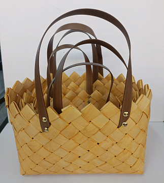 Набор корзин плетеных (секвойя): 33*25*21, 27*20*18, 21*16*17, 3 шт.