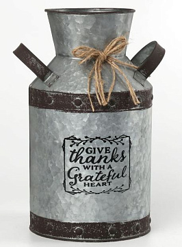 Декоративная ваза-бидон 20XD15.9XH29.2CM, металл