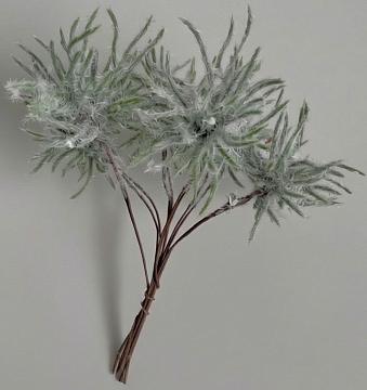 Декоративная ветка заснеженная, 15 см