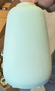 Ваза керамическая, цвет тиффани, 9,5*9,5*15,5 см.