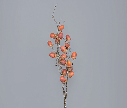 Ветка декоративная с желудями 76 см, 1 шт.