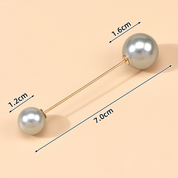 Набор булавок флористических 1,2/ 1,6 см * 6,5 см, 10шт/упак, серебряный