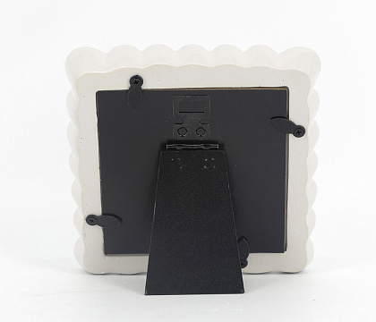 Фоторамка декоративная из эпоксидной смолы, серия "Арко Орео", со стеклом, 10x10 см