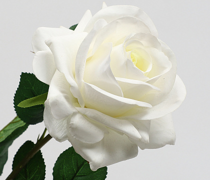 Цветок искусственный декоративный "Роза", H65*D12 см., белый