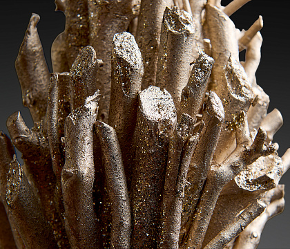 Декоративная ветка чайного дерева, 23 см*10 см, шампань глиттер