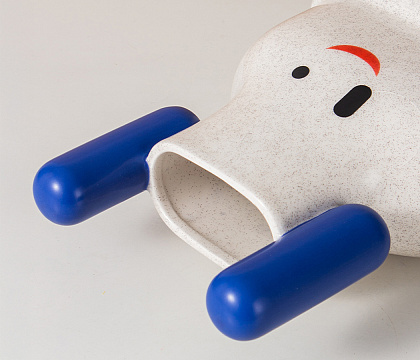 Керамическая декоративная ваза "Шагал", цвет белый, 19*12,5*44 см