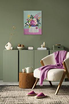 Картина "Сочный букет", 30% ручная работа, без рамы, 30*40*3,8