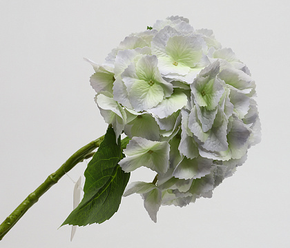 Цветок искусственный декоративный "Гортензия", H57*D18 см., зеленовато-синий